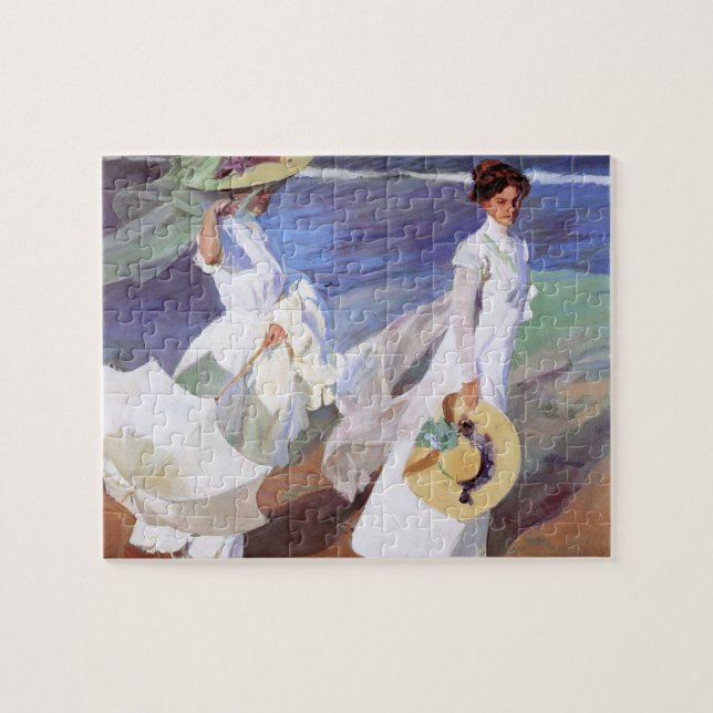 Quebra-cabeça Joaquin Sorolla Women Walking Beach (Horizontal)