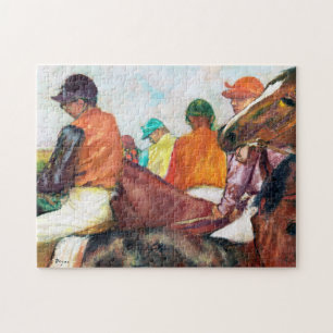 Quebra-cabeça Jockey e Horse, Edgar Degas