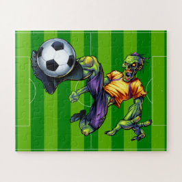 Quebra-cabeça Jogador de futebol de Halloween Zumbi Esportes