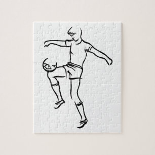 Quebra-cabeça Jogador de futebol do menino