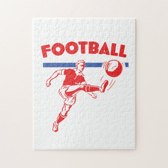 Quebra-cabeça Jogador de futebol dos anos 50 (Vertical)