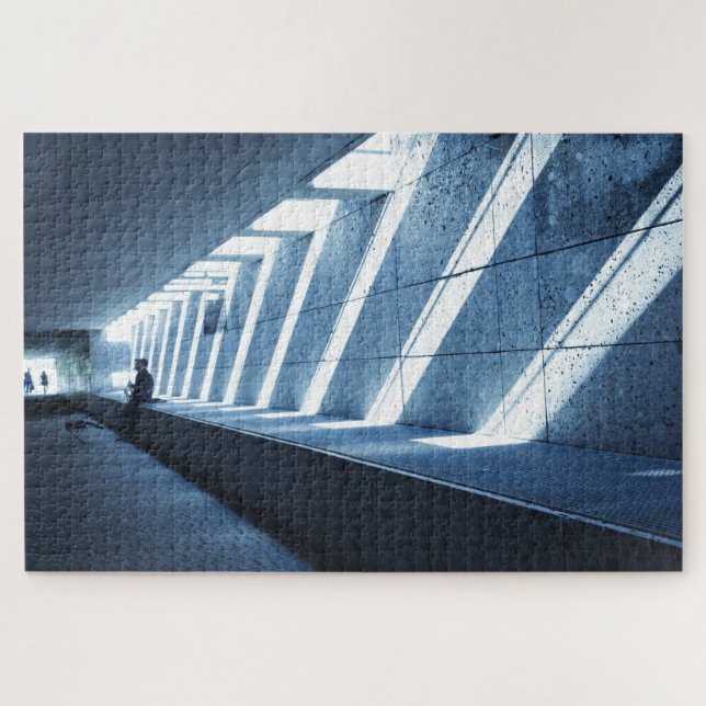 Quebra-cabeça Jogador saxofone solitário - 20x30 - 1014 pcs (Horizontal)