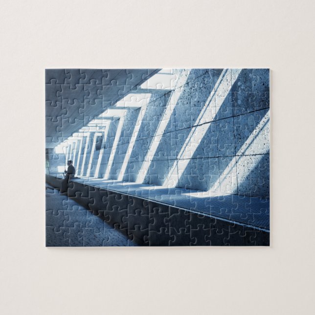 Quebra-cabeça Jogador saxofone solitário - 8x10 - 110 pcs (Horizontal)