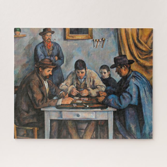 Quebra-cabeça Jogadores de Cartão Paul Cezanne Pintura (Horizontal)