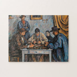Quebra-cabeça Jogadores de Cartão Paul Cezanne Pintura Arte
