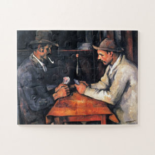 Quebra-cabeça Jogadores de Cartão Paul Cezanne Pintura Arte