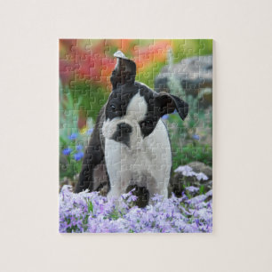 Quebra-cabeça Jogo bonito 8x10 do filhote de cachorro do cão de