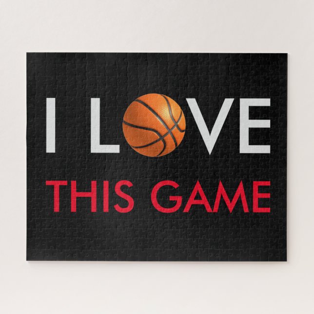 Quebra-cabeça Jogo de Amor de Basquete (Horizontal)