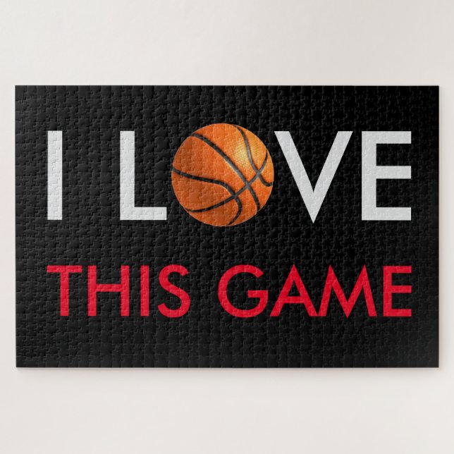 Quebra-cabeça Jogo de Amor de Basquete (Horizontal)