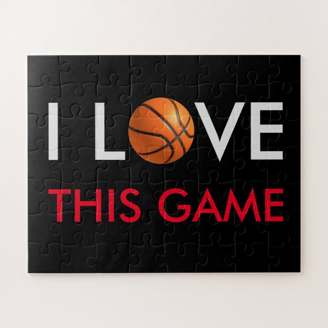 Quebra-cabeça Jogo de Amor de Basquete (Horizontal)