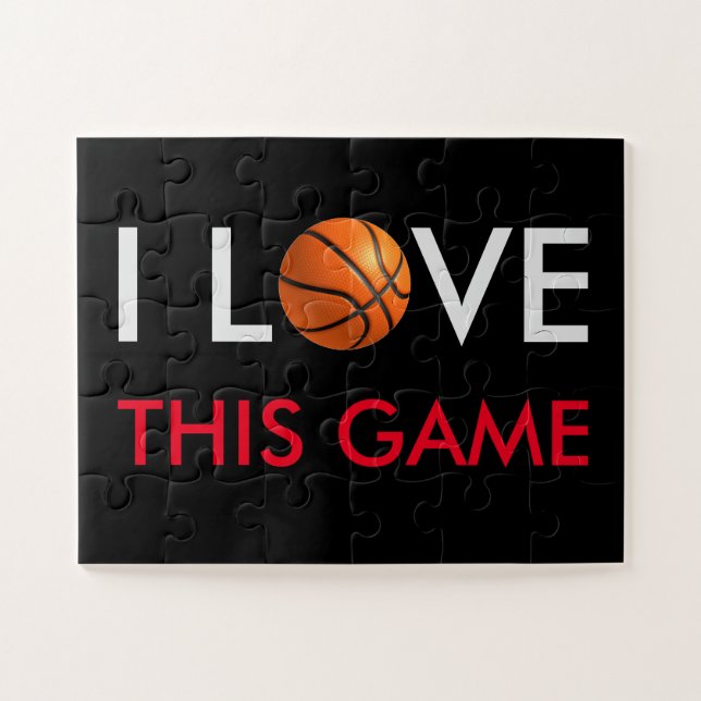 Quebra-cabeça Jogo de Amor de Basquete (Horizontal)