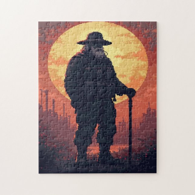 Quebra-cabeça Jogo de Atividade de Mosaico de Imagem Oculta Patr (Vertical)