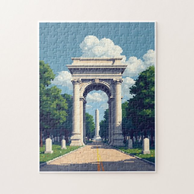 Quebra-cabeça Jogo de Atividade de Mosaico de Imagem Oculta Patr (Vertical)