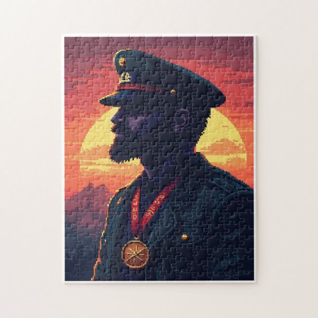 Quebra-cabeça Jogo de Atividade de Mosaico de Imagem Oculta Patr (Vertical)
