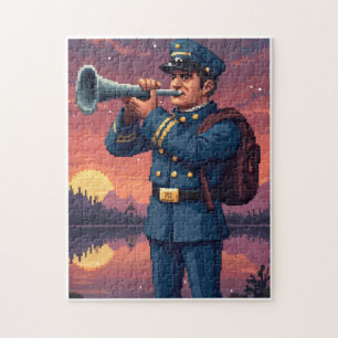 Quebra-cabeça Jogo de Atividade de Mosaico de Imagem Oculta Patr