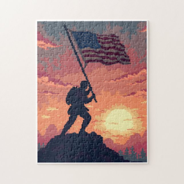 Quebra-cabeça Jogo de Atividade de Mosaico de Imagem Oculta Patr (Vertical)