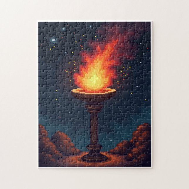 Quebra-cabeça Jogo de Atividade de Mosaico de Imagem Oculta Patr (Vertical)