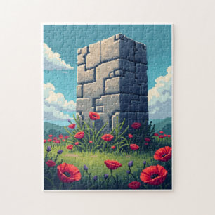 Quebra-cabeça Jogo de Atividade de Mosaico de Imagem Oculta Patr