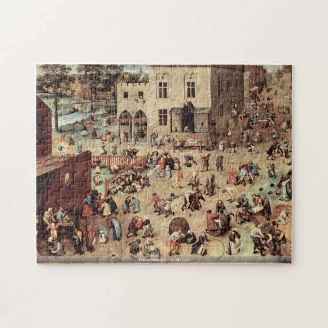Quebra-cabeça Jogo de Pieter Bruegel - de Childs (Horizontal)