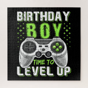 Quebra-cabeça Jogo de Vídeo do Birthday Boy Level Up