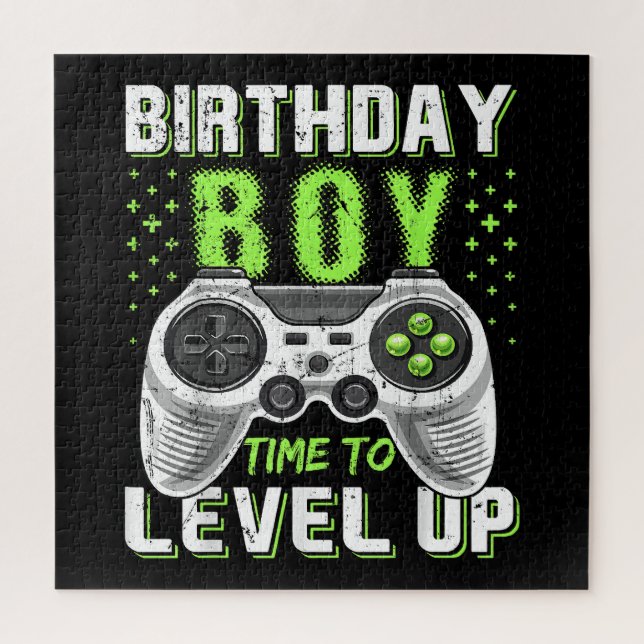 Quebra-cabeça Jogo de Vídeo do Birthday Boy Level Up (Vertical)