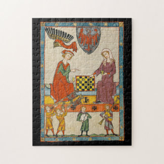 Quebra-cabeça Jogo de Xadrez do Codex Manesse do século XIV