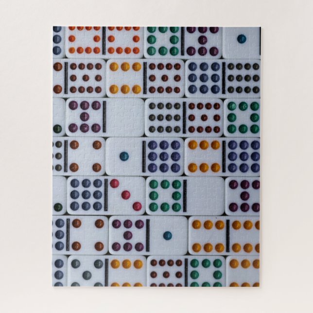 Quebra-cabeça Jogo Números de Dominos (Vertical)