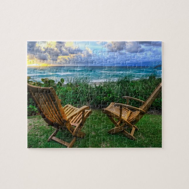 Quebra-cabeça Jogo Quebra-cabeça-Oceano Sunset (Horizontal)