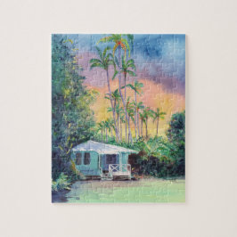 Quebra-cabeça Jogo Tropical de Cottage com Vacinação de Kauai Su
