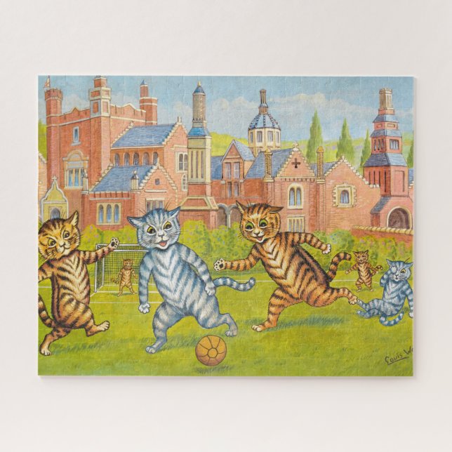 Quebra-cabeça Jogos de futebol de Louis Wain (Horizontal)