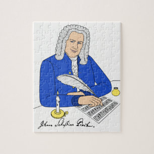 Quebra-cabeça Johann Sebastian Bach puzzle para meninos