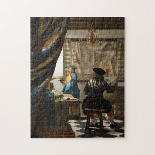 Quebra-cabeça Johannes Vermeer - A Alegoria da Pintura