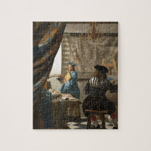 Quebra-cabeça Johannes Vermeer - a arte da pintura