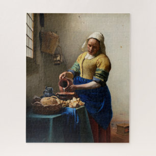 Quebra-cabeça Johannes Vermeer - A Milkmaid