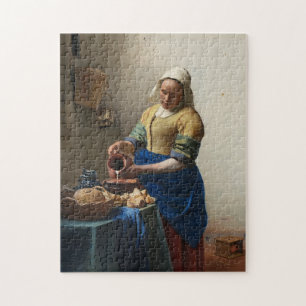 Quebra-cabeça JOHANNES VERMEER - O milkmaid 1658