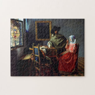 Quebra-cabeça Johannes Vermeer - O Vidro do Vinho