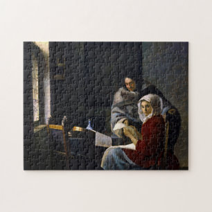 Quebra-cabeça Johannes Vermeer - Rapariga Interrompida em Sua M