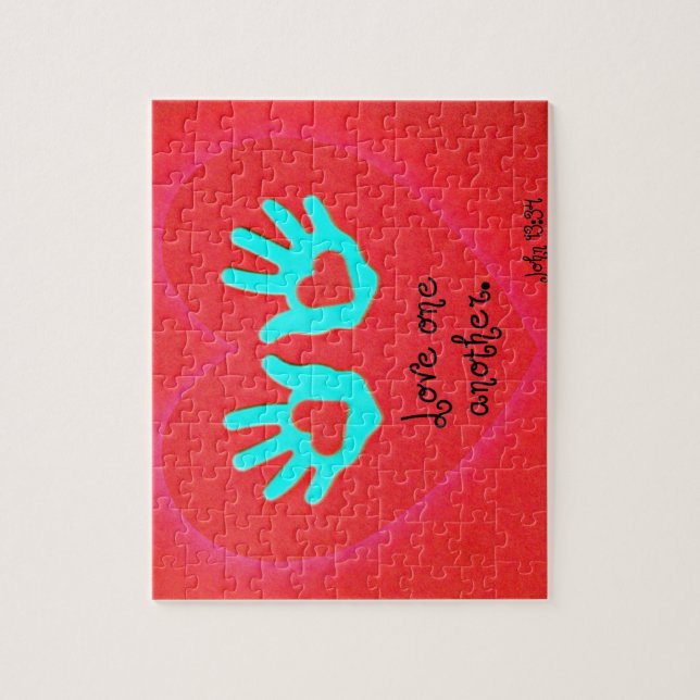 Quebra-cabeça John 13:34 (Vertical)