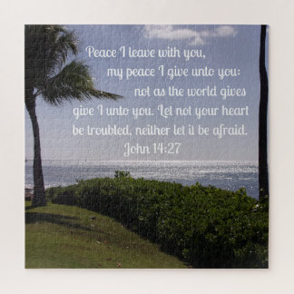 Quebra-cabeça John 14:27 Paz Eu saio com você