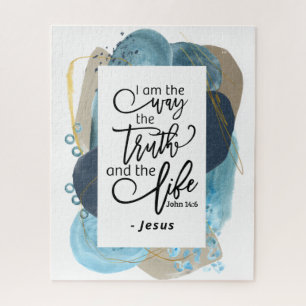Quebra-cabeça John 14:6 Eu sou o jeito que a vida é Bíblia crist