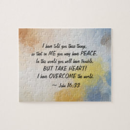 Quebra-cabeça John 16:33 Eu Superei o Mundo!