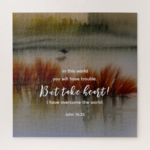 Quebra-cabeça John 16:33 Eu tenho a Bíblia Verse Christian