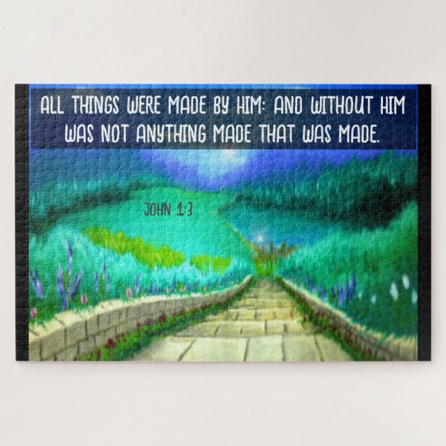 Quebra-cabeça John 1:3 (Horizontal)