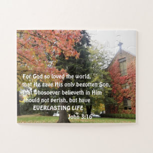 Quebra-cabeça John 3:16 Por Deus tanto amou o mundo