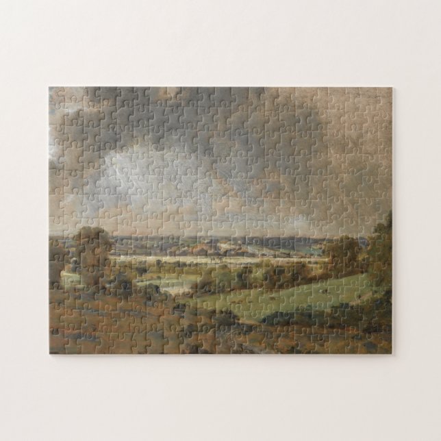 Quebra-cabeça John Constable Dedham Vale Painting (Horizontal)