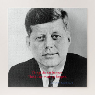 Quebra-cabeça John F. Kennedy Cita coisas que não acontecem