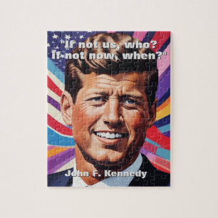 Quebra-cabeça John F. Kennedy Cita Inspiração Motivacional