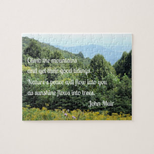 Quebra-cabeça John Muir sobe as montanhas e fica bem