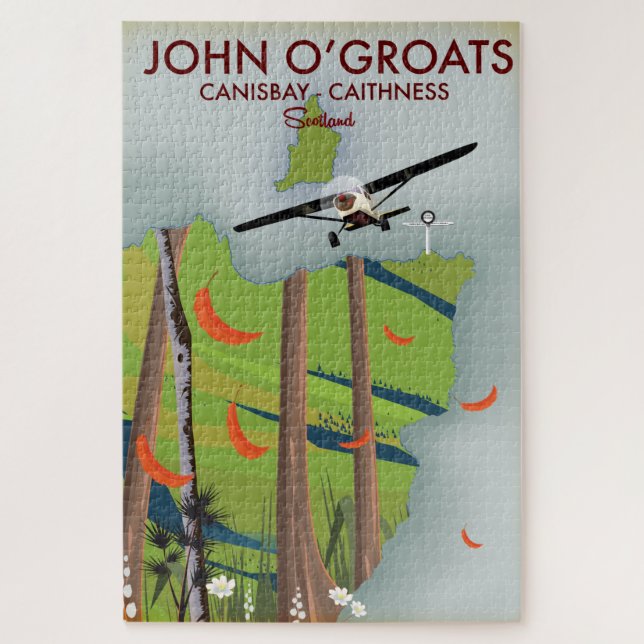 Quebra-cabeça john o'groats Canisbay Caithness Escócia (Vertical)