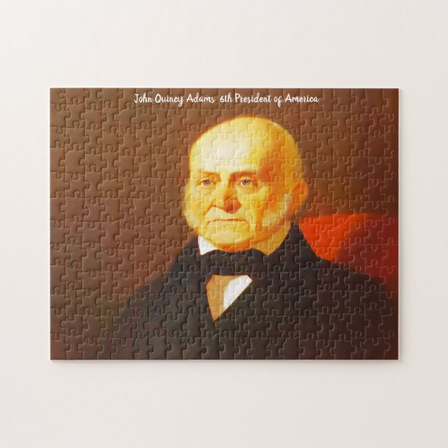 Quebra-cabeça John Quincy Adams 6º Presidente da América. (Horizontal)